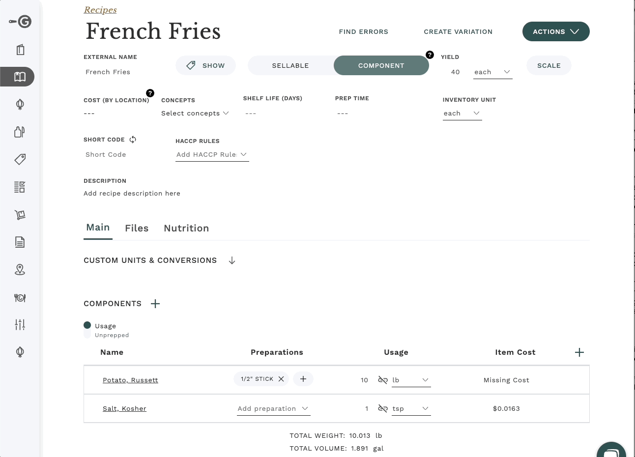 Accounting for Fat Absorption in Deep Fat Frying